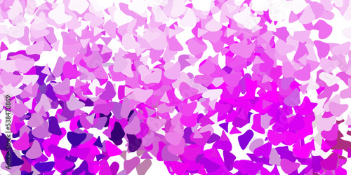 Light purple vector backdrop with chaotic shapes.