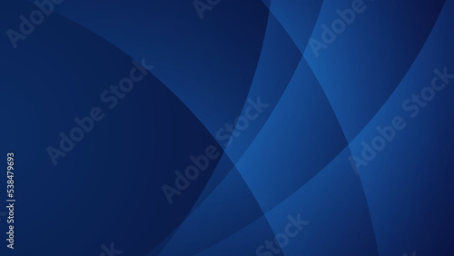 Abstract dark blue shapes background with wave and modern technology geometric pattern. Vector abstract graphic design banner pattern presentation background web template.