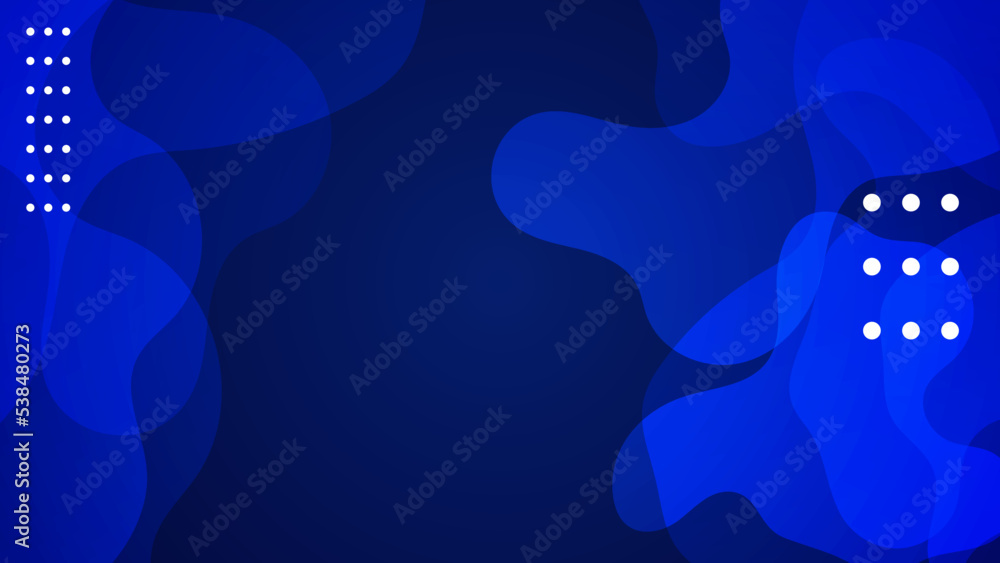 Abstract dark blue background with geometric shapes. Vector illustration