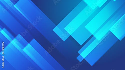 Abstract dark blue background with tech geometric shapes. Vector illustration