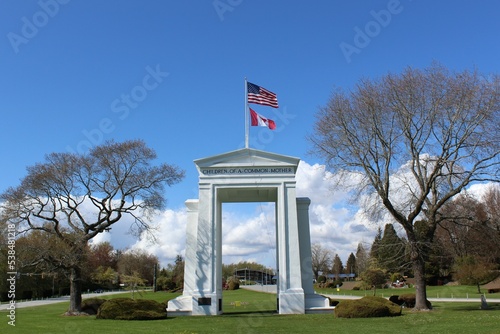 The gate monument in Peace Arch Park