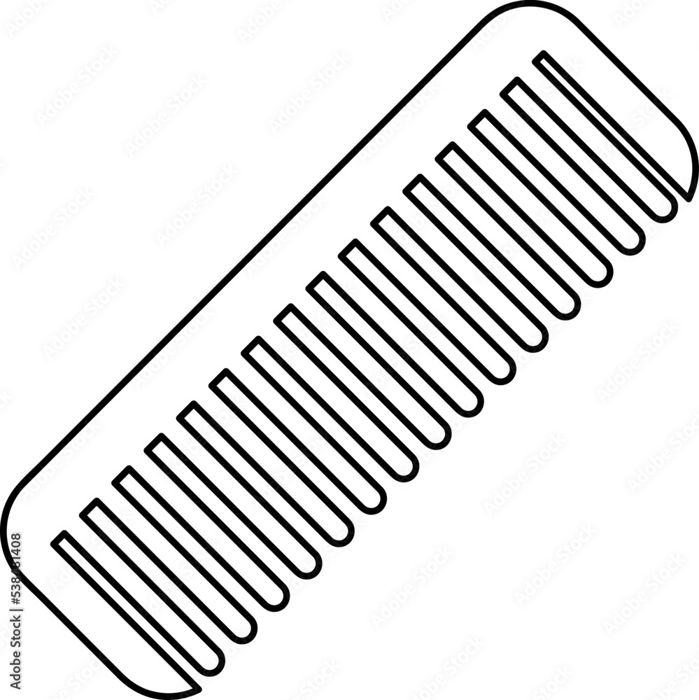 comb vector icon illustration on white background comb vector icon illustration on white background