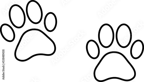 dog paw vector footprint icon logo french bulldog cat puppy kitten cartoon symbol sign illustration doodle