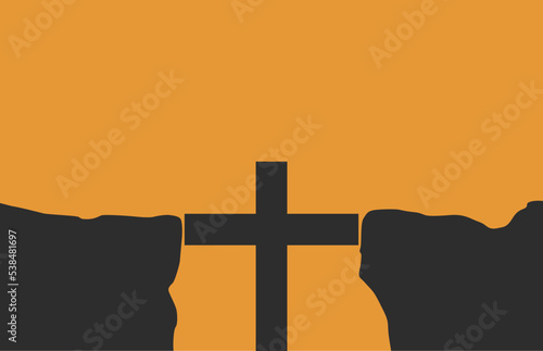 Cross as a bridge in a gap