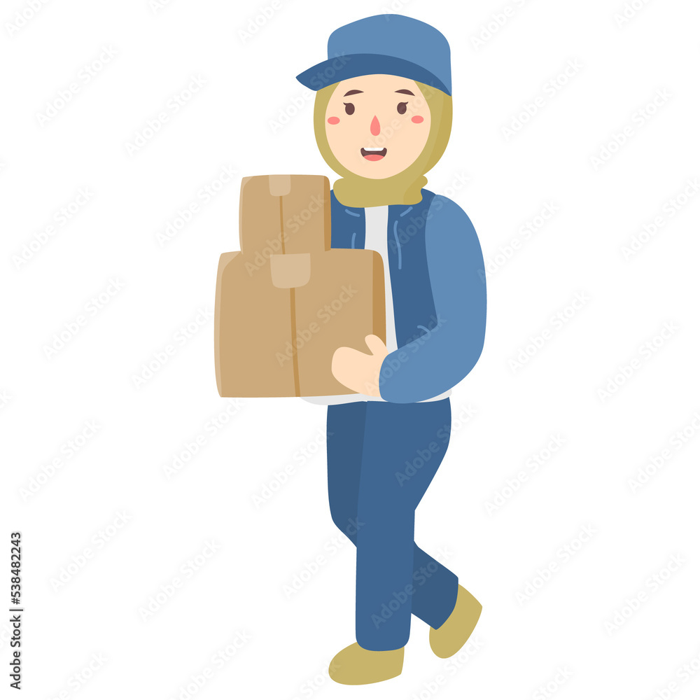 courier character delivery service courier character delivery service