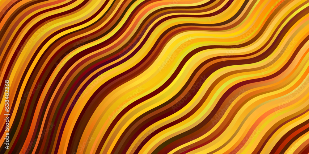 Light Orange vector backdrop with circular arc. Light Orange vector backdrop with circular arc.