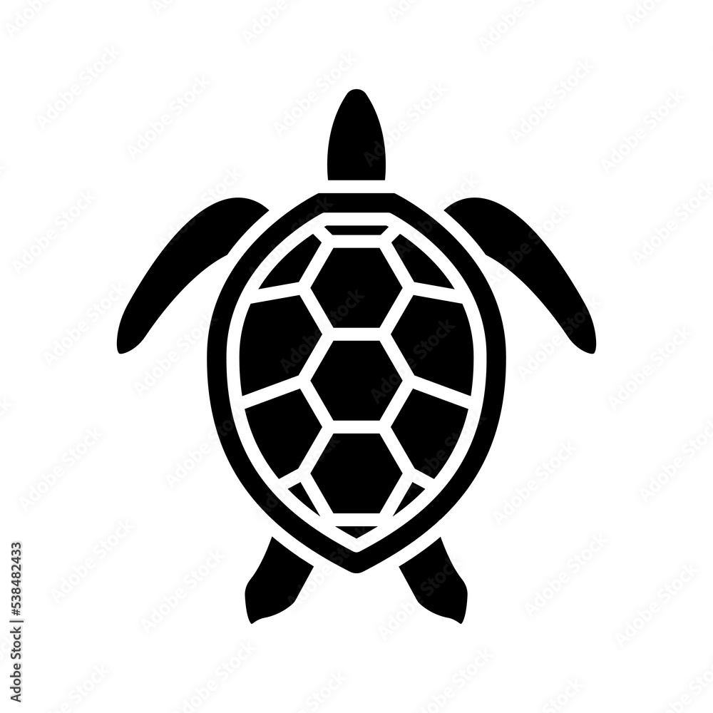 Obraz premium Turtle Icon Vector color editable