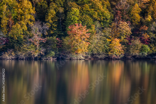 Fall Color Reflection on Water