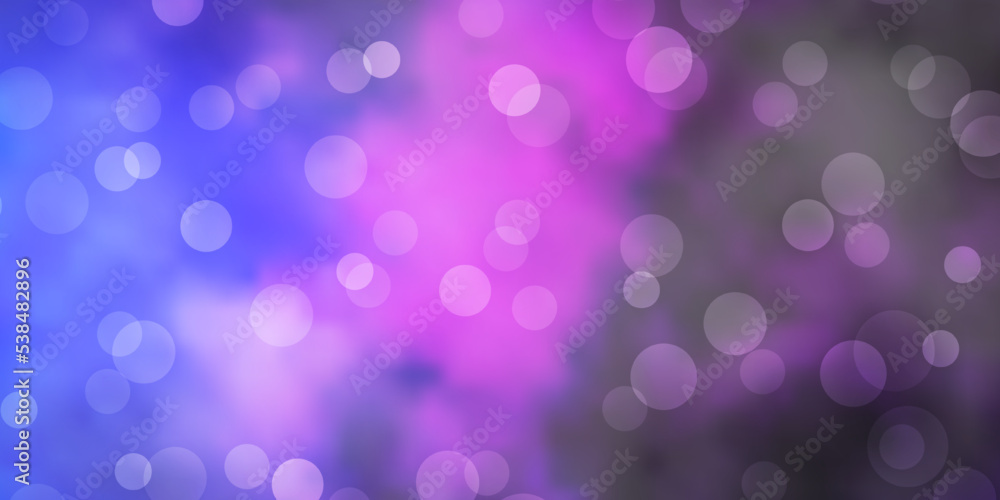 Dark Pink, Blue vector backdrop with dots. Dark Pink, Blue vector backdrop with dots.