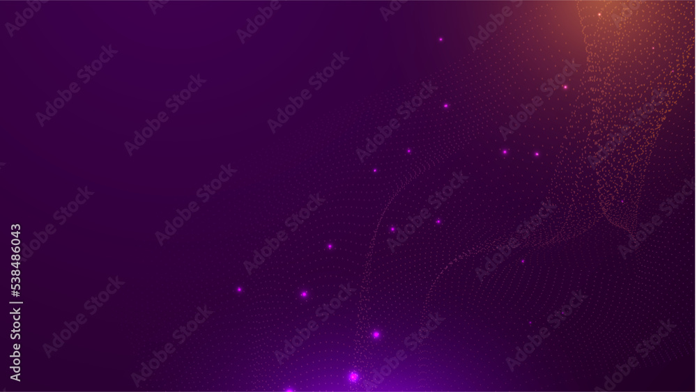 Obraz premium Abstract technology background with motion neon light effect. Vector illustration.