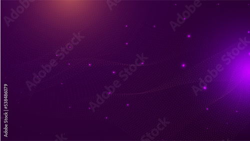 Abstract colorful lines on red purple background. Abstract futuristic - technology with polygonal shapes on dark blue background. Design digital technology concept.