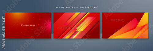 Abstract colorful lines on red purple background. Abstract futuristic - technology with polygonal shapes on dark blue background. Design digital technology concept.