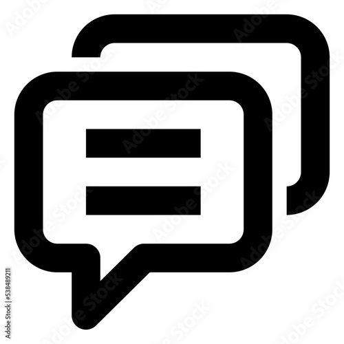 Icon Debate With Style Outline