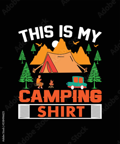Camping  T-shirt Design