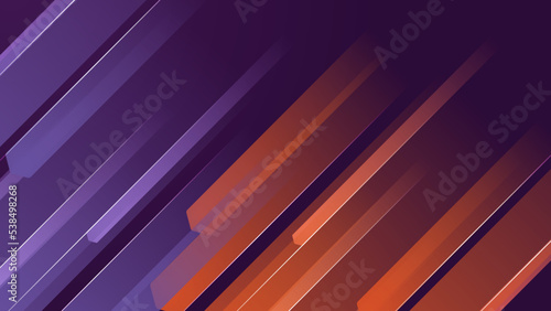 Stylish red orange technology lights background. Abstract technology digital hi tech concept background. Abstract tech background. Futuristic technology interface