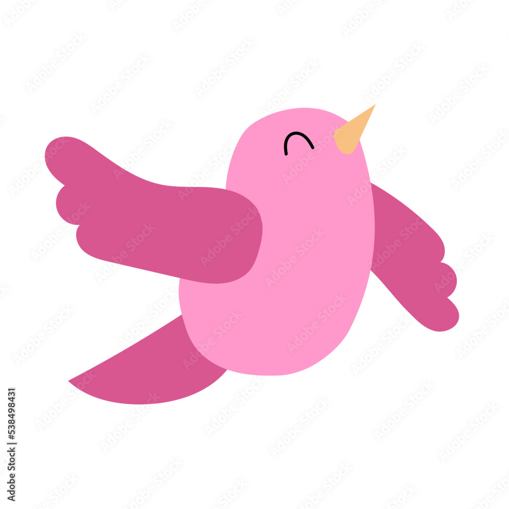 Obraz premium cute flying bird illustration