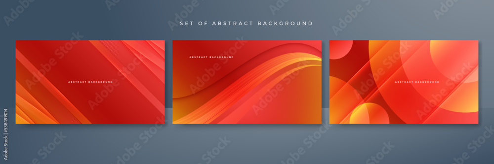 Obraz premium Modern red orange background. Vector abstract graphic design banner pattern presentation background web template.