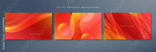 Modern red orange background. Vector abstract graphic design banner pattern presentation background web template.