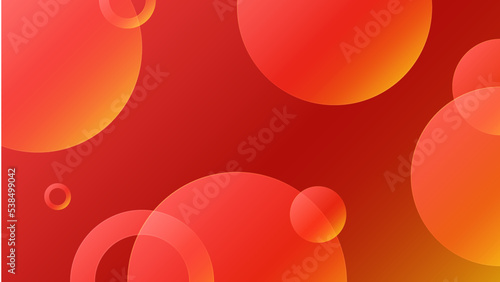 Modern gradient red orange abstract design background. Red geometric shapes background geometry shine and layer element Suit for business, corporate, institution, party, festive, seminar, and talks.