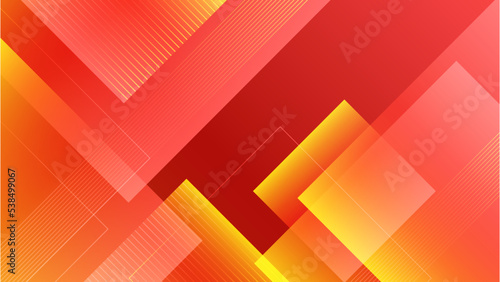 Modern gradient red orange abstract design background. Red geometric shapes background geometry shine and layer element Suit for business  corporate  institution  party  festive  seminar  and talks.