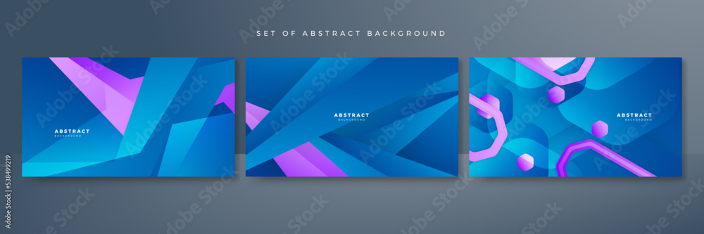 Fototapeta premium Modern blue and pink technology background. Technology futuristic dynamic motion. Movement pattern for banner or poster design background concept.