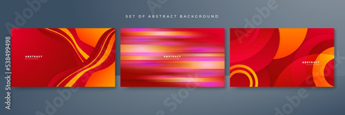 Modern red orange gradient background. Trendy fresh color for presentation design, flyer, social media cover, web banner, tech banner