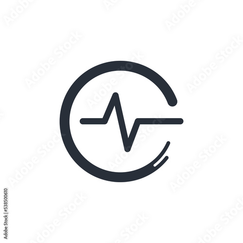 Fast reaction. Quick response.  Vector linear icon, illustration isolated on white background.