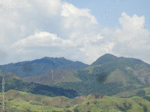 landscape with clouds and mountains 
