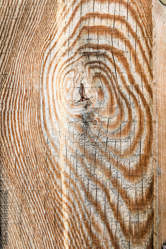 Beautiful fresh larch wooden texture background on boards