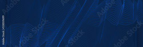 Abstract blue background with lines