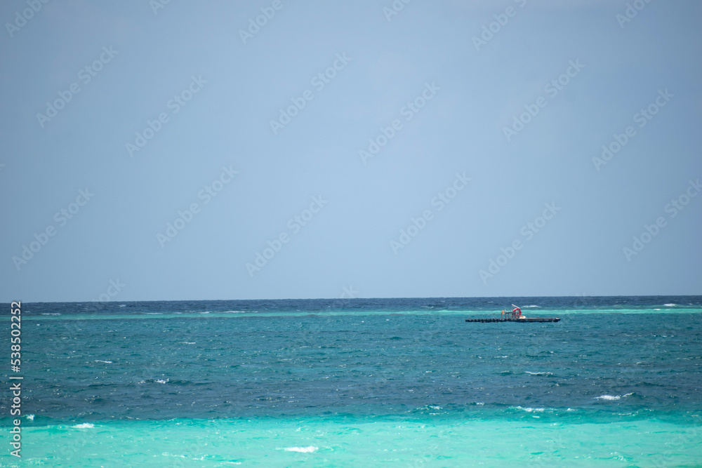 A picture taken 5 October 2022 of some beautiful sights from Maldives. Blue ocean and beautiful blue sky can also be seen A picture taken 5 October 2022 of some beautiful sights from Maldives. Blue ocean and beautiful blue sky can also be seen