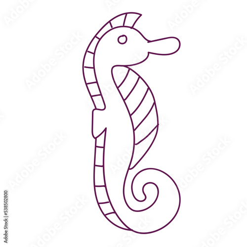 seahorses and seawater squid