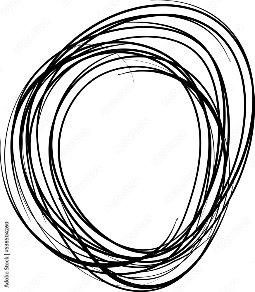 Sketchy Circle in Black Sketchy Circle in Black