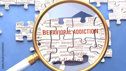 Принти на полотні Behavioral addiction as a complex topic under close inspection