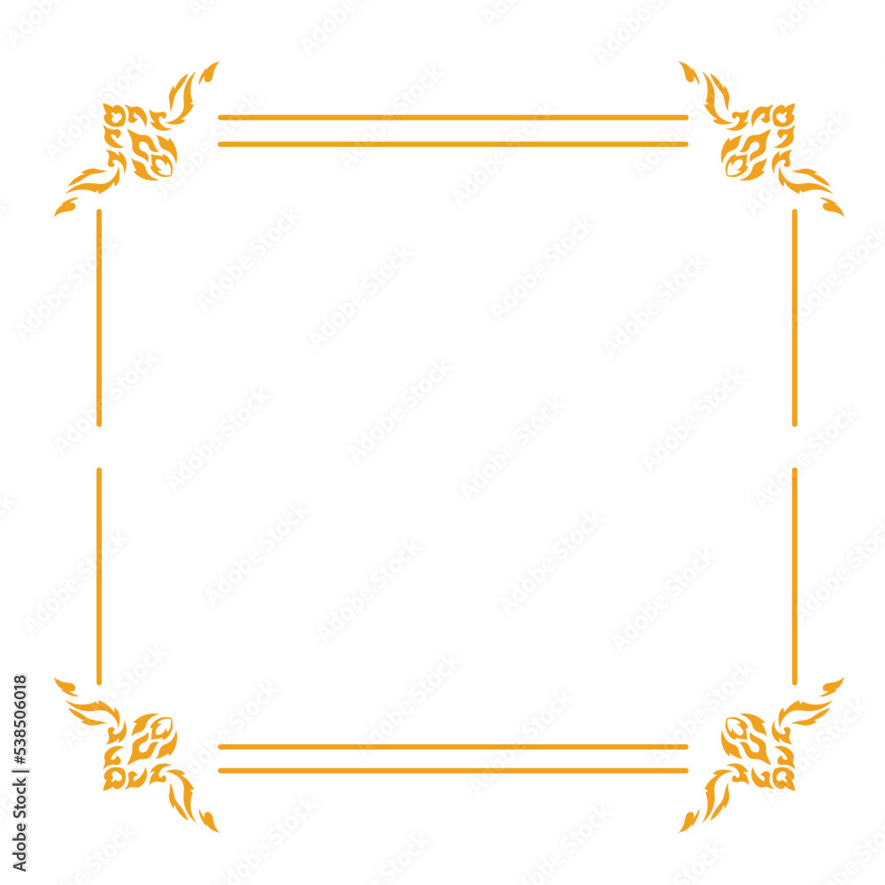 Obraz premium ornate victorian square frame
