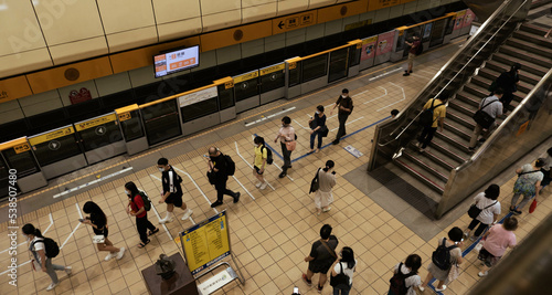 taipei metro station dingxi station  photo