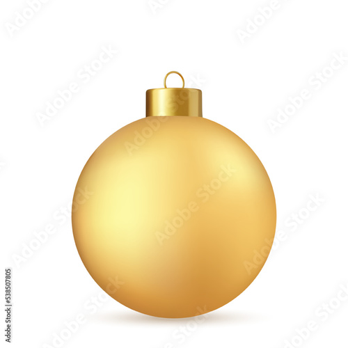 Gold Christmas ball