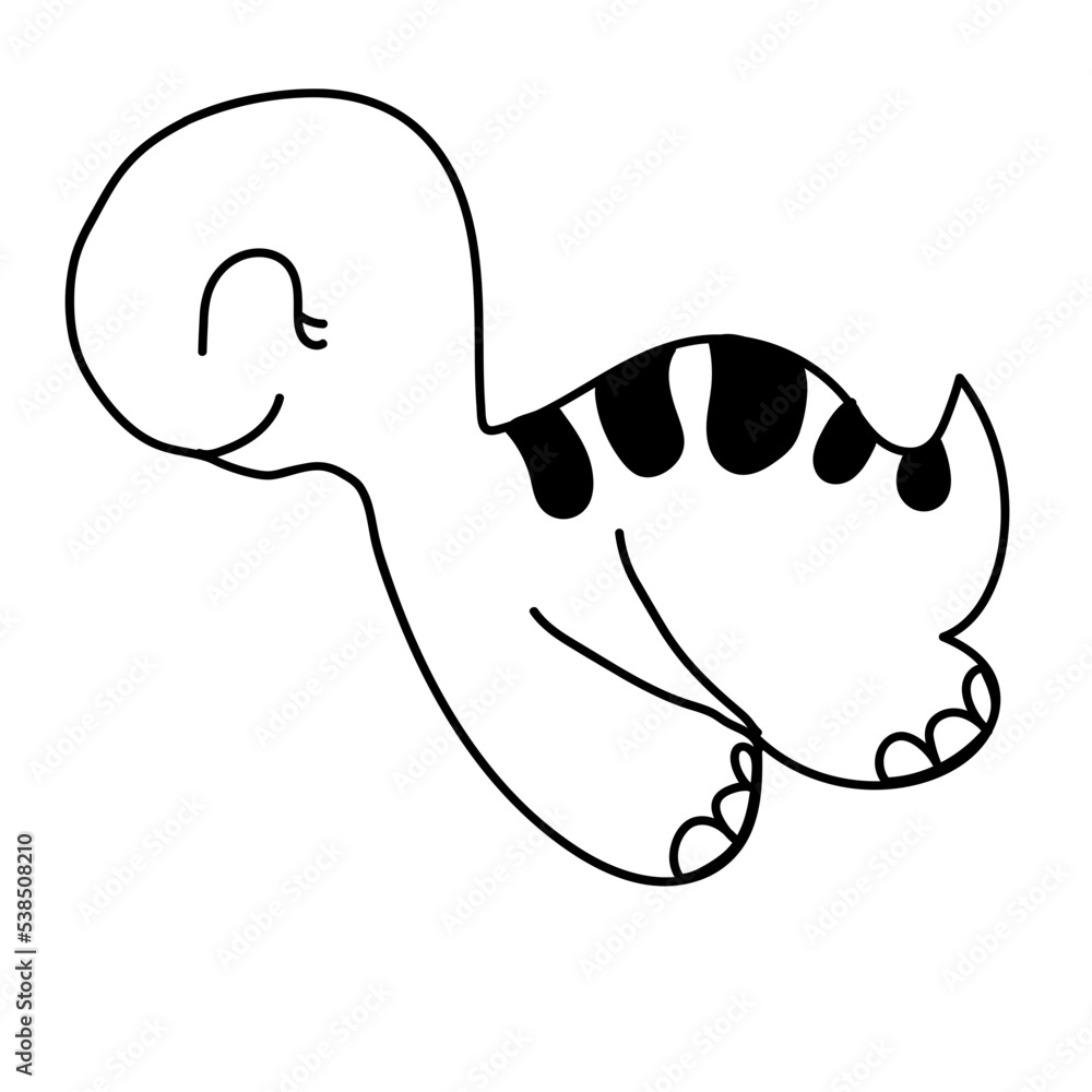 Obraz premium cute little dinosaur