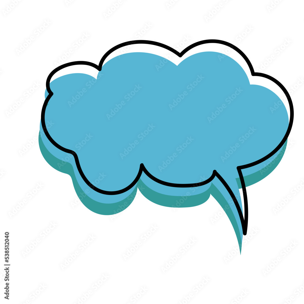 trendy line speech bubble message trendy line speech bubble message