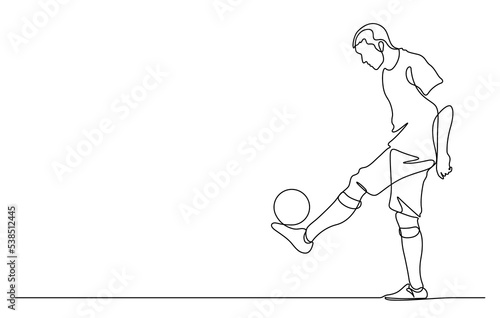 man juggling a football playing soccer line art vector illustration