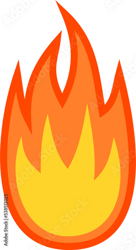 fire vector illustration isolated