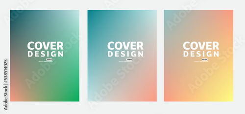 emerald gradient spectrum theme bundle background for advertisement technology package and label design notebook cover page website template