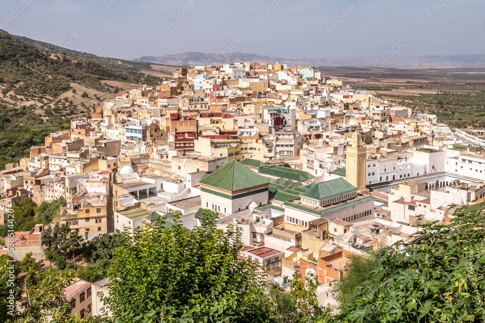 View at the Moulay Idris (Zehroun) town - Morocco