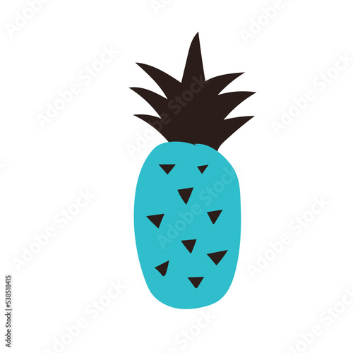 pineapple fruit doodle shape