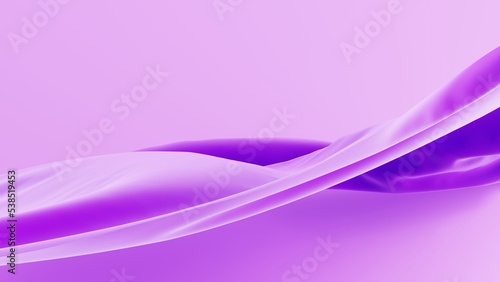 Bright silk fabric ripples in the wind. 