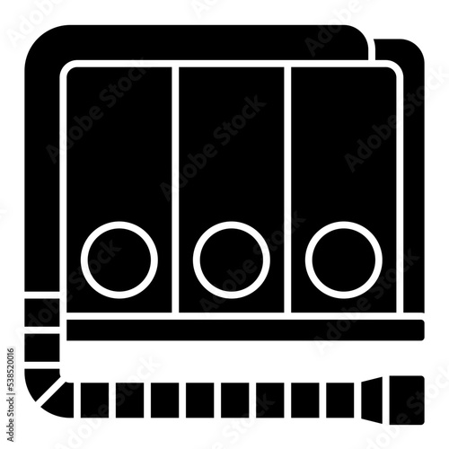 spirometer solid icon