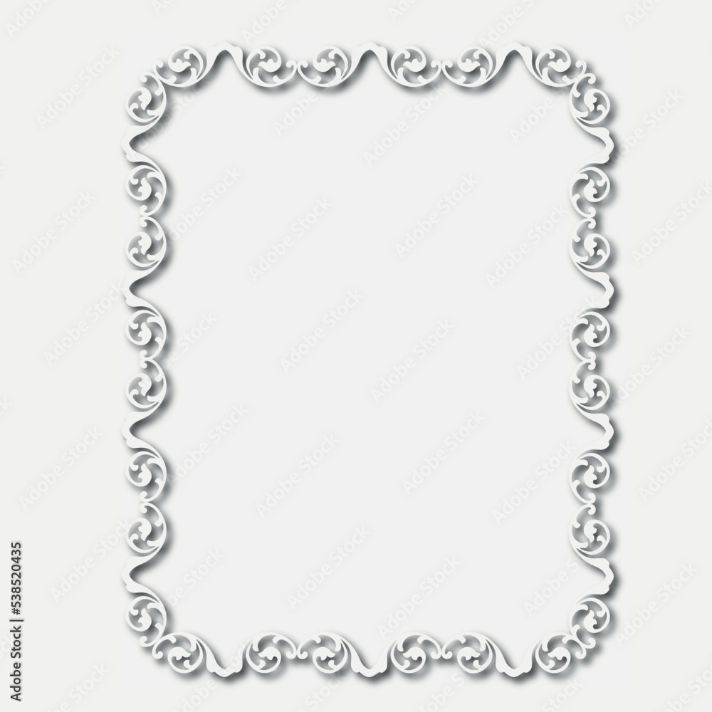 Frame, in the style of an ornament, Vector illustration eps 10, Art. Frame, in the style of an ornament, Vector illustration eps 10, Art.
