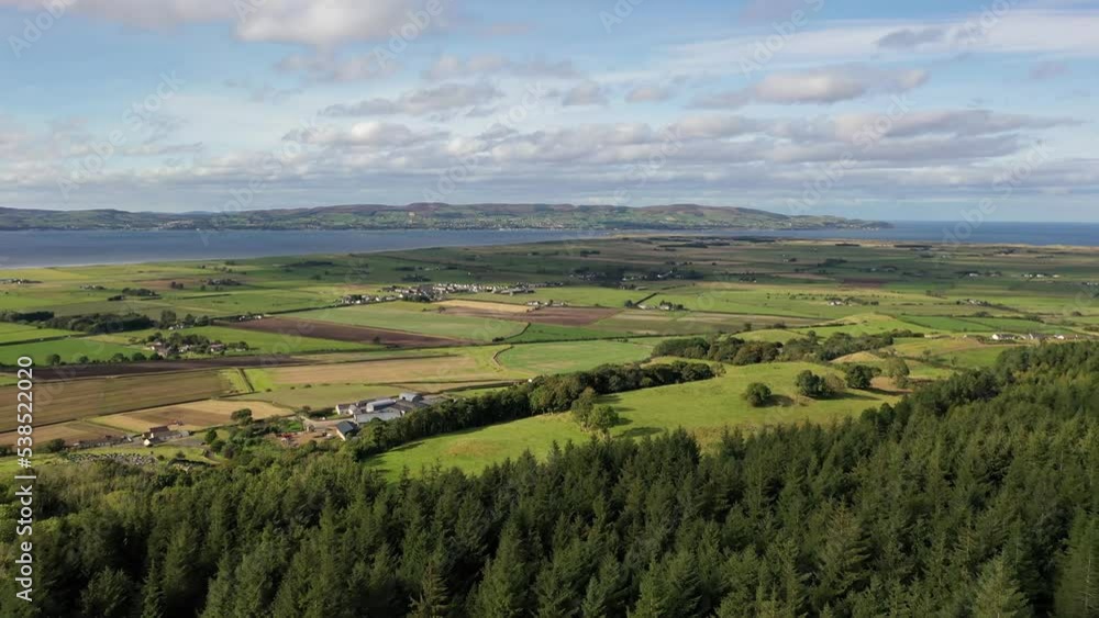 Aerial view of Ballerana and Magilligan in Northern Ireland, United Kingdom Aerial view of Ballerana and Magilligan in Northern Ireland, United Kingdom