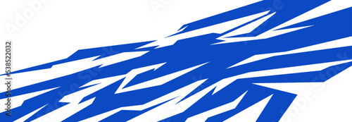 Side body graphic sticker. Abstract racing design concept. Car decal wrap design for motorcycle, boat, truck, car, boat and more.