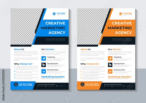 Modern Creative Flyer Design, Corporate Flyer Template, Business Brochure Design, Marketing, Professional, Company, layout, Annual Report, Poster
